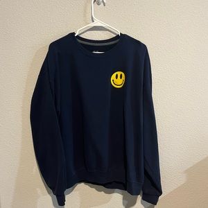 Smiley face crewneck